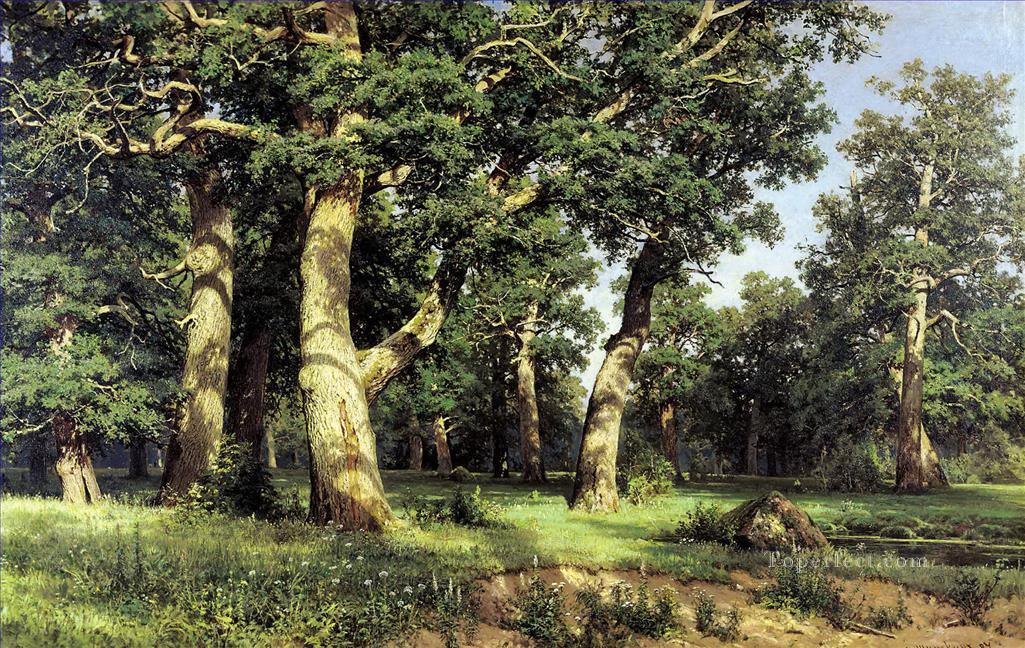 robledal 1887 paisaje clásico bosque Ivan Ivanovich Pintura al óleo